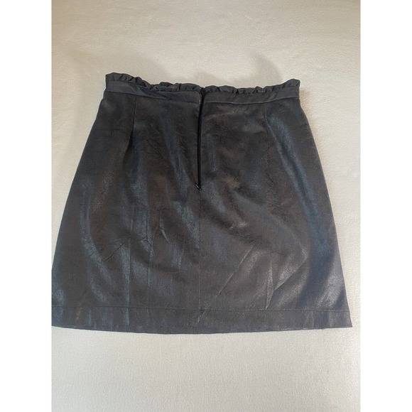 Coco & Jaimeson Faux Suede Black Metallic Skirt new with tags size XL - Picture 4 of 7